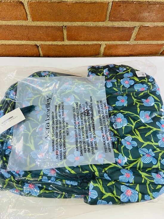 Vera Bradley Large Backpack - Charlotte Stems Pattern - New w/ Tags & Packaging main image 5